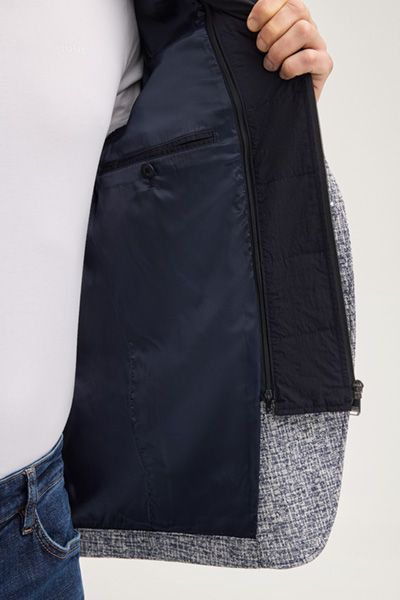 Jersey-Sakko Hoodney in Navy meliert