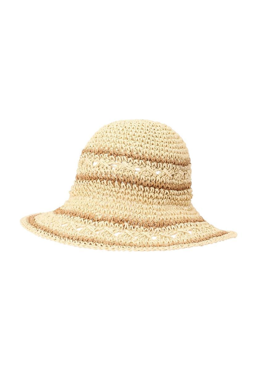 Strohhut mit Streifendetail
