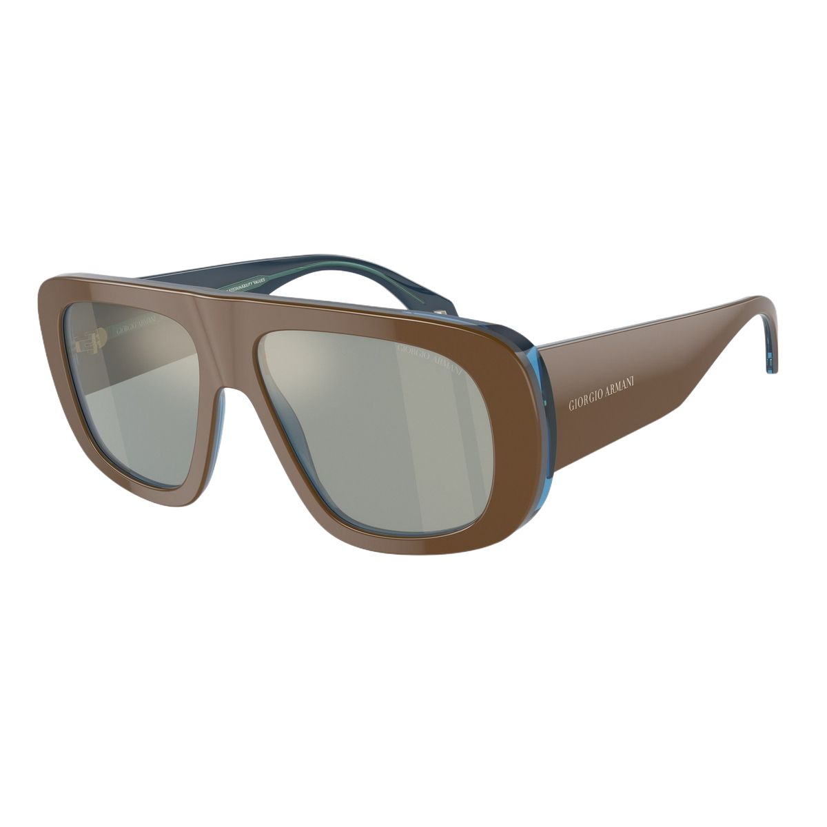 Übergroße quadratische Acetat Sonnenbrille