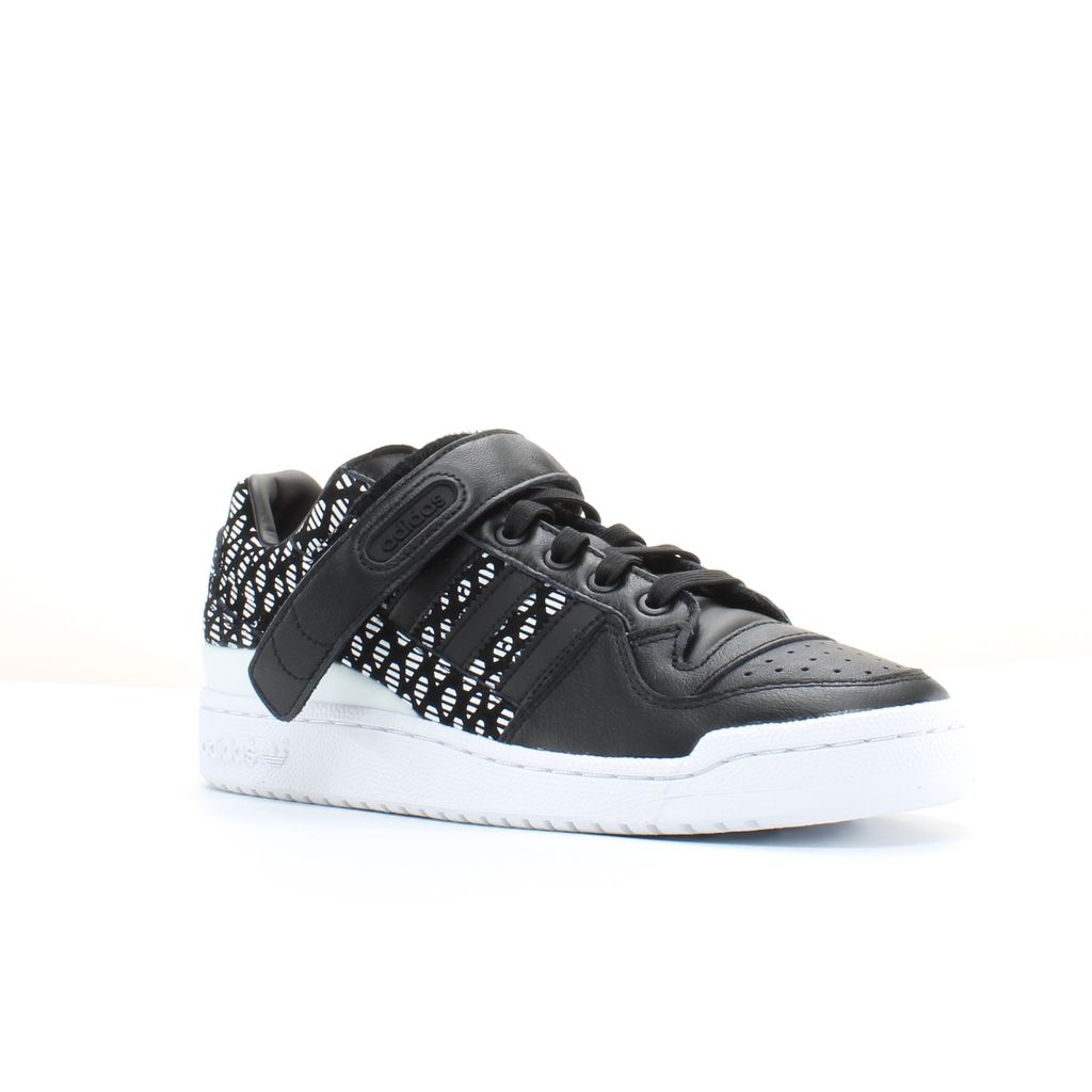 Gemusterte Low-Top Sneaker mit Riemen