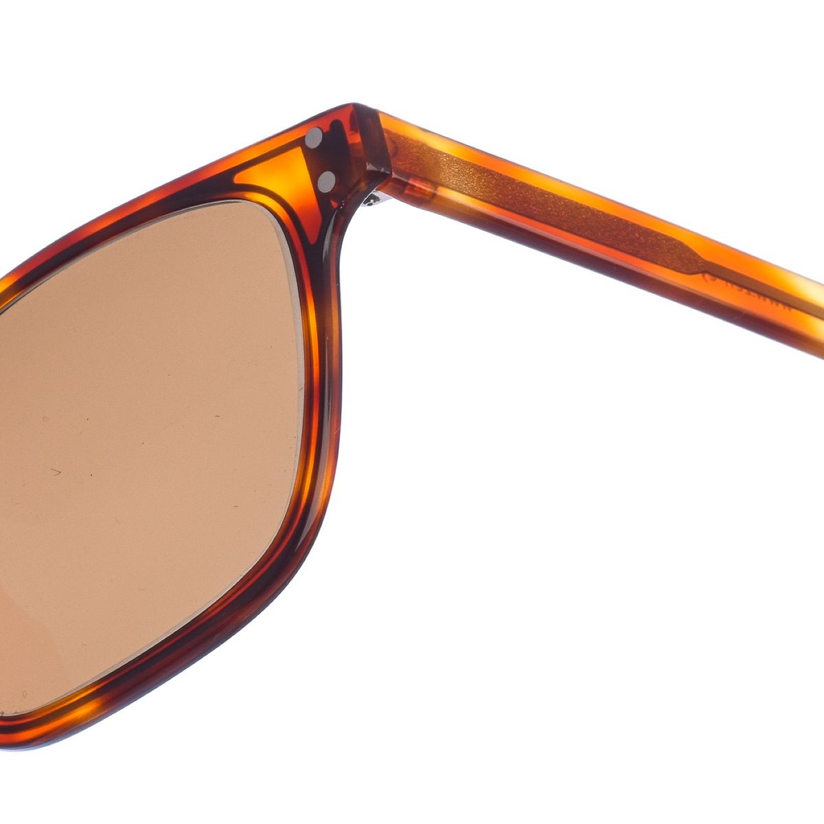 Quadratische Sonnenbrille in Schildpatt-Optik