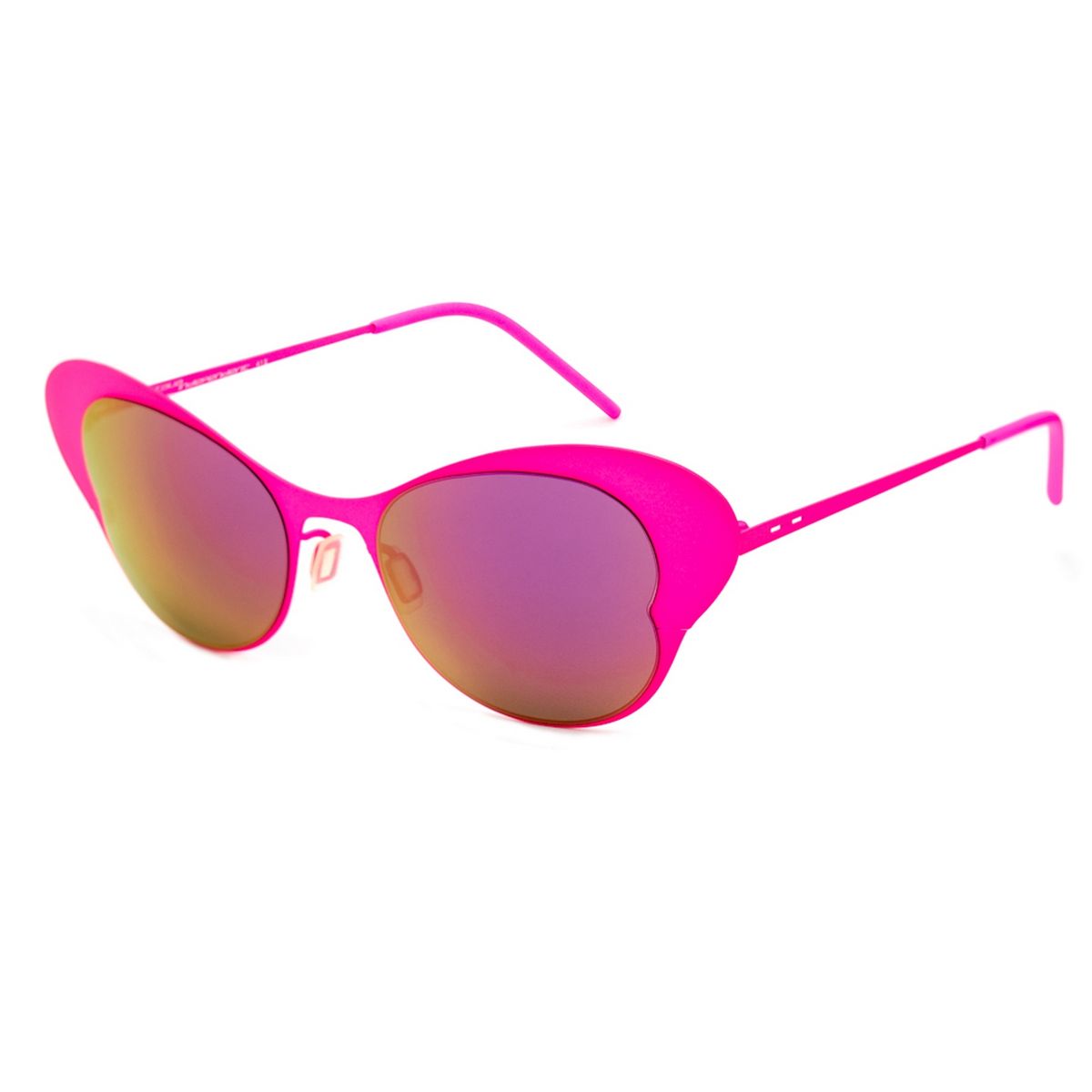 Retro-Cat-Eye-Sonnenbrille mit verspiegelten Gläsern