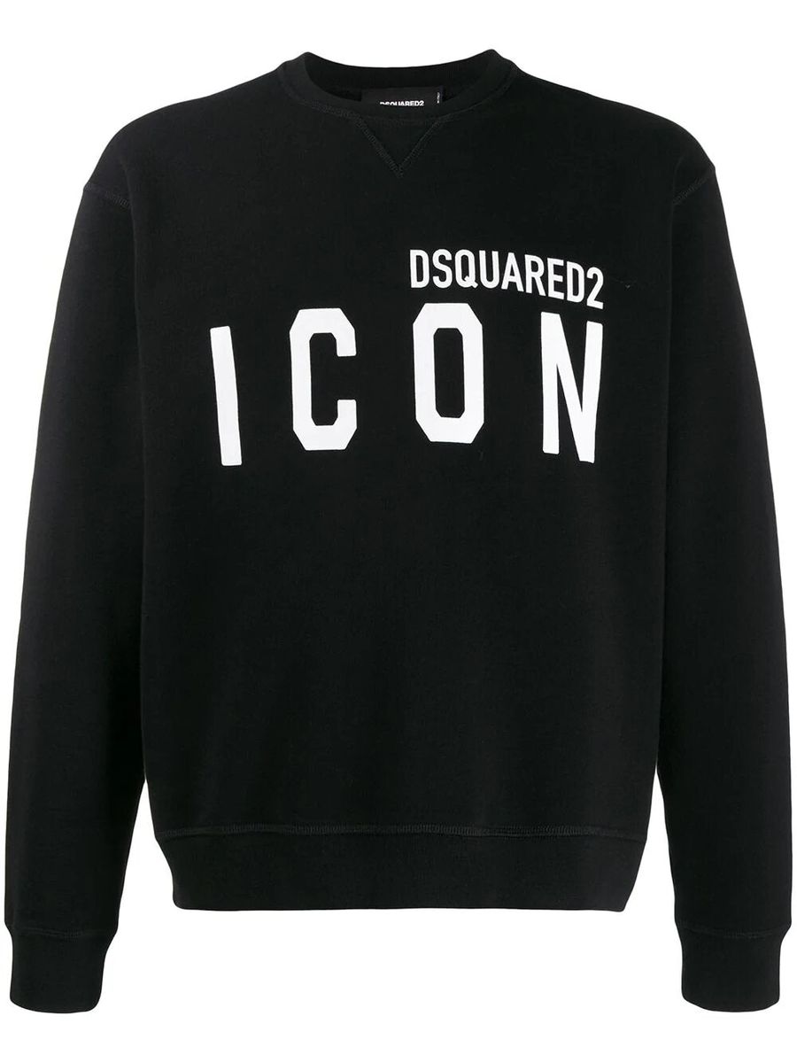 Icon Logo Print Rundhals-Sweatshirt