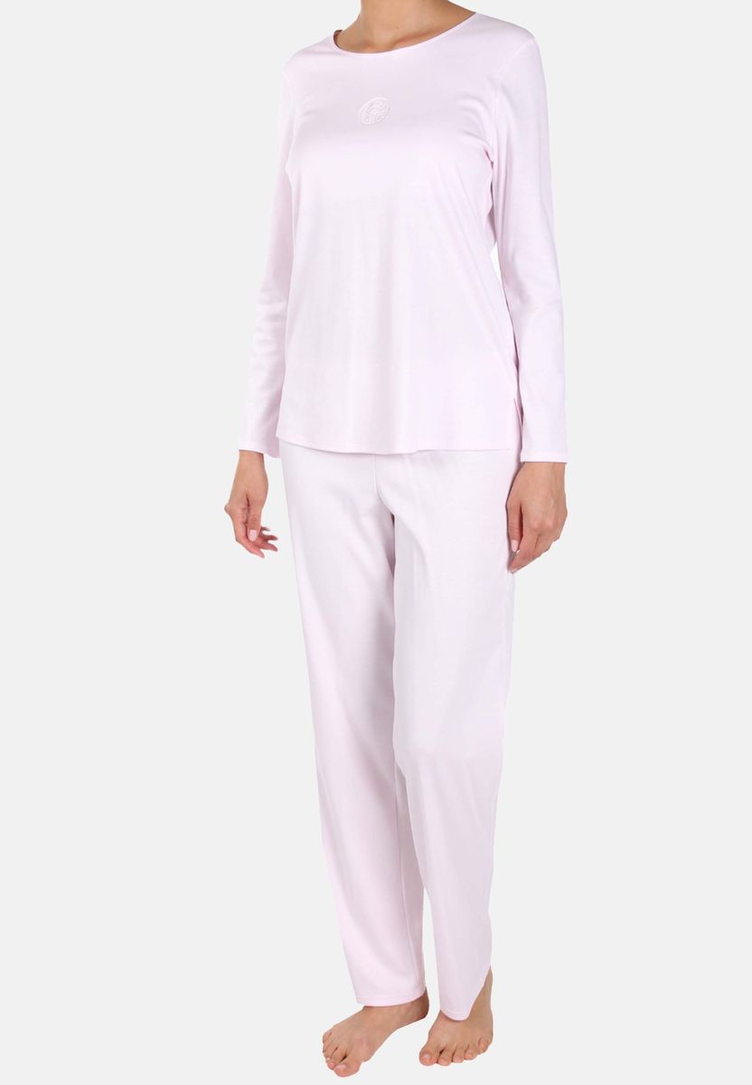 Klassisches Langarm-Pyjama-Set