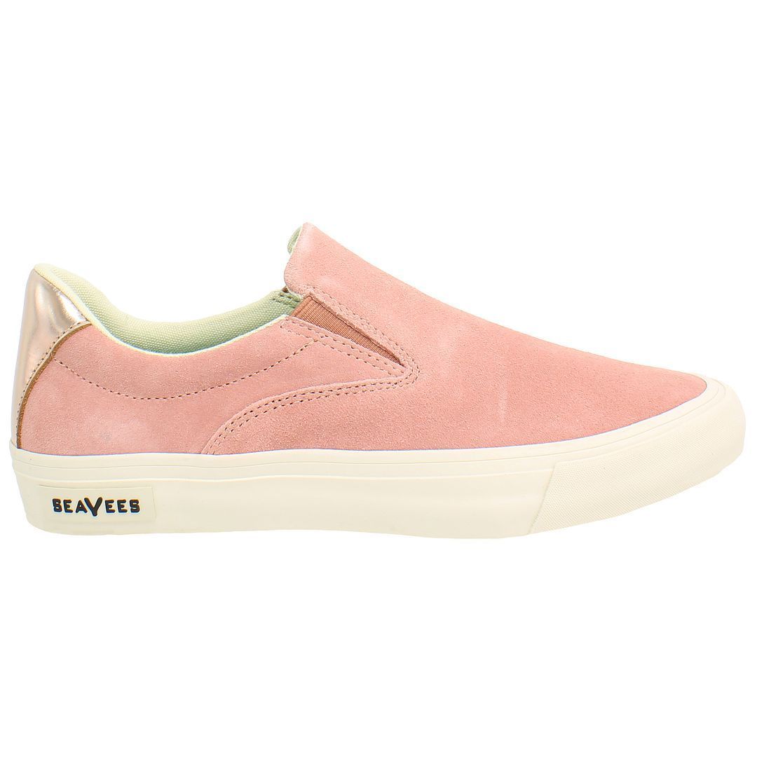 Damen Slip-On Sneaker aus rosa Wildleder