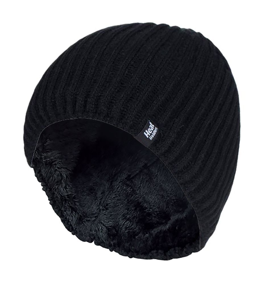 Heat Holders - Herren Fleece gefüttert Thermal Winter gestrickt Beanie Hut