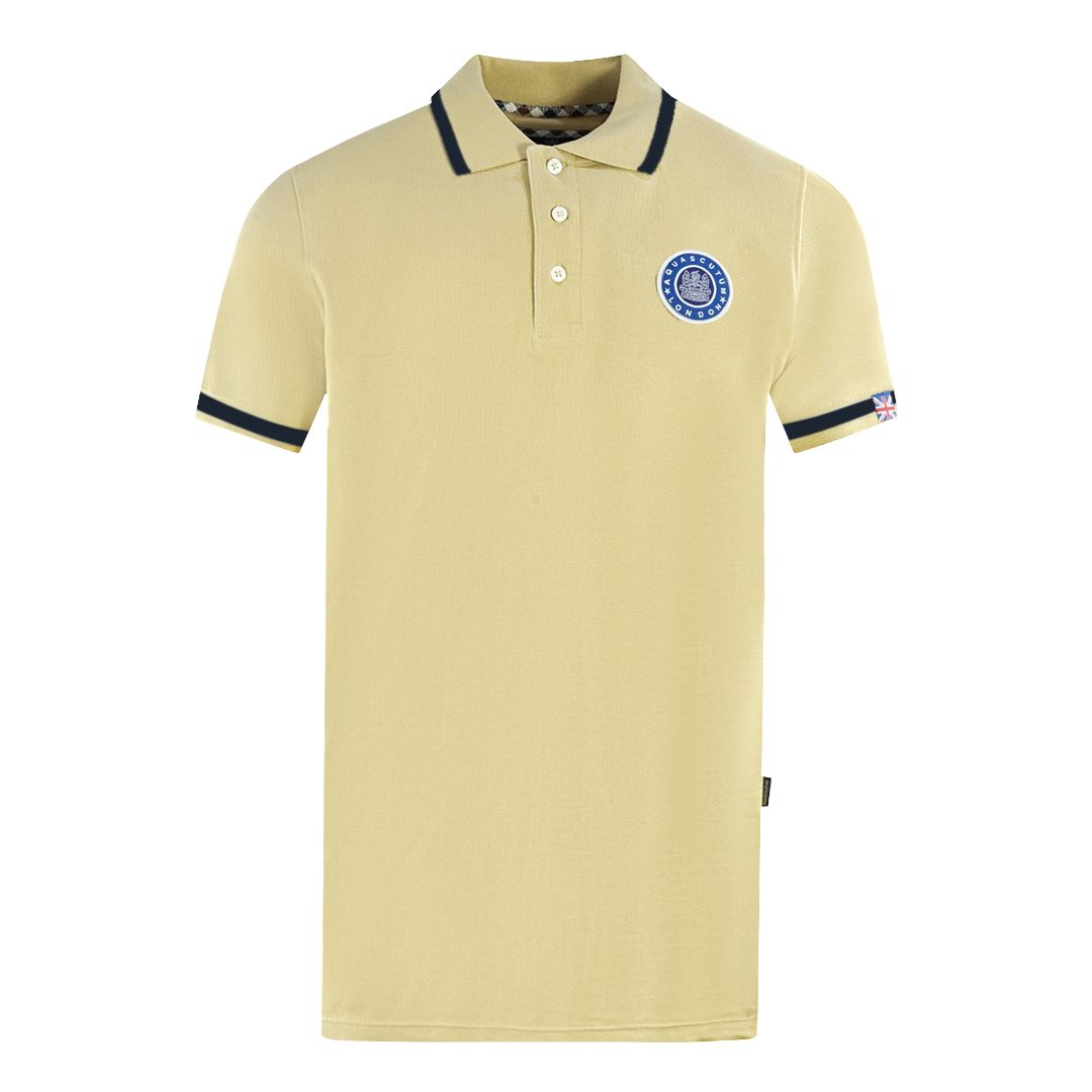 Klassisches Logo-Patch Baumwoll-Poloshirt