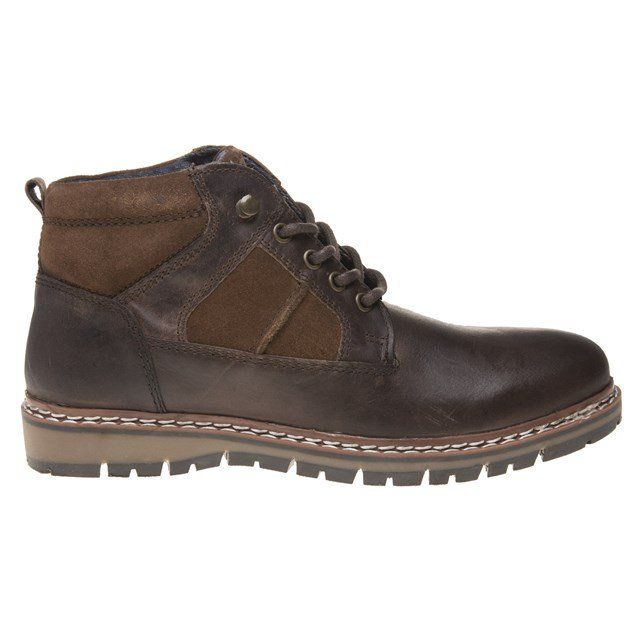 Robuste Schnürstiefel aus Leder