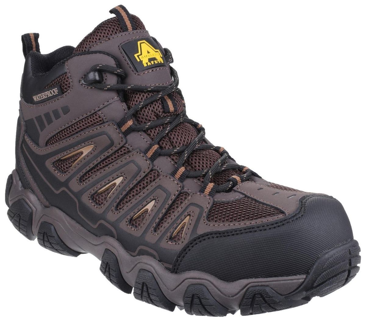 Amblers Unisex Sicherheits-Wasserfesten Stiefel Braun