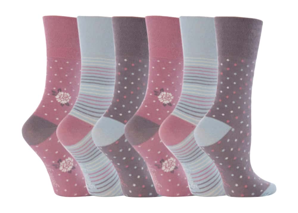 Gentle Grip - 6 Paar Damen Gentle Grip nicht elastische Socken - GG01
