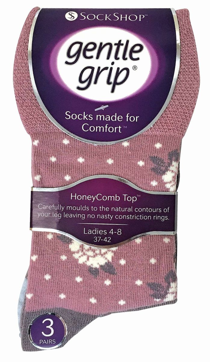 Nicht-einschneidende Komfort-Mustersocken