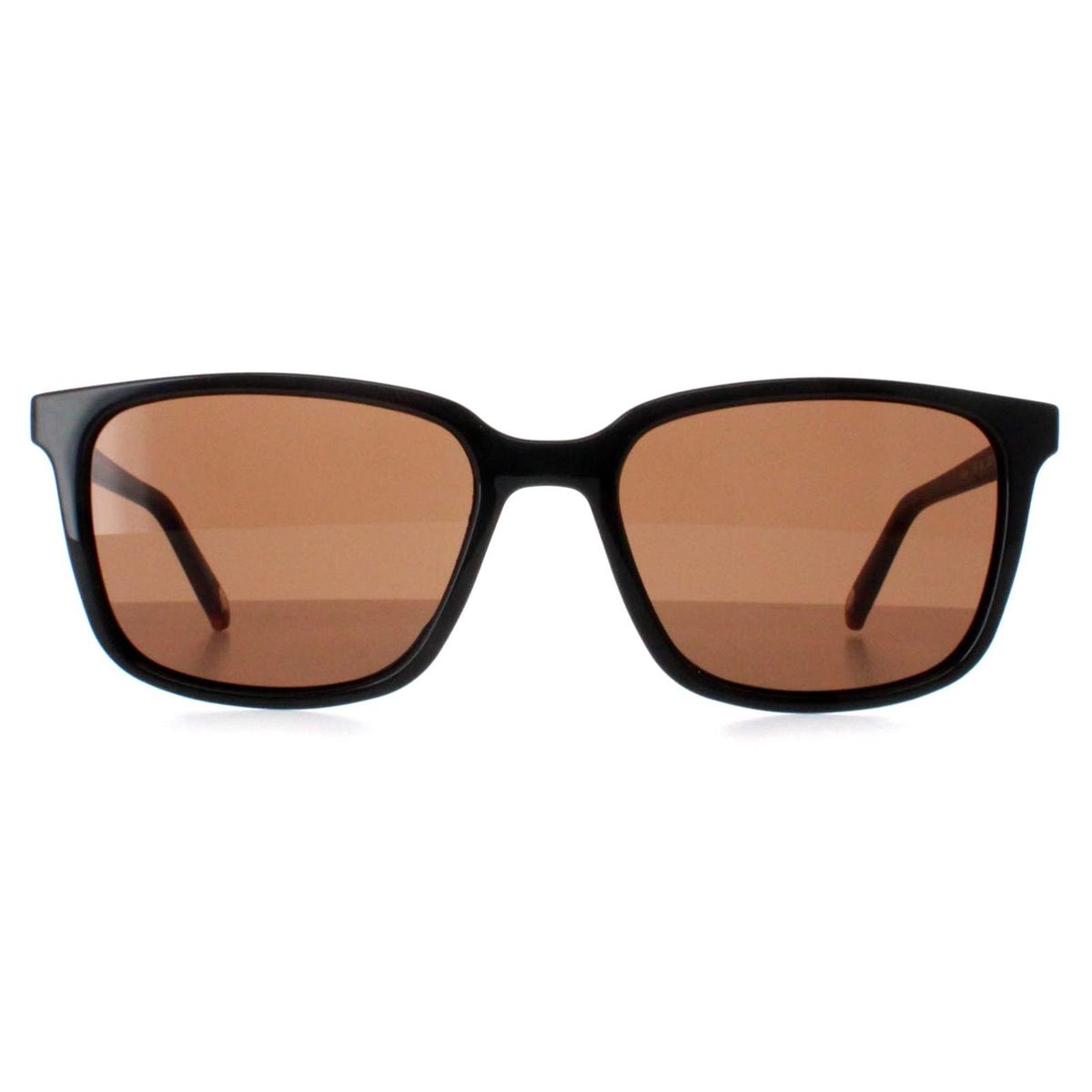 Rechteckige Sonnenbrille mit braunen Gläsern