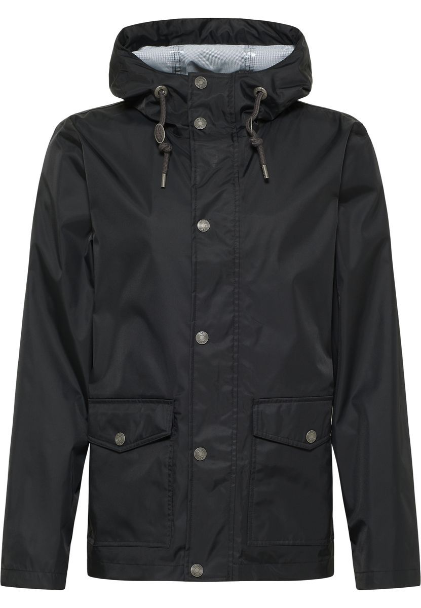 Mo Regenjacke mit Innenprint Herren Schwarz