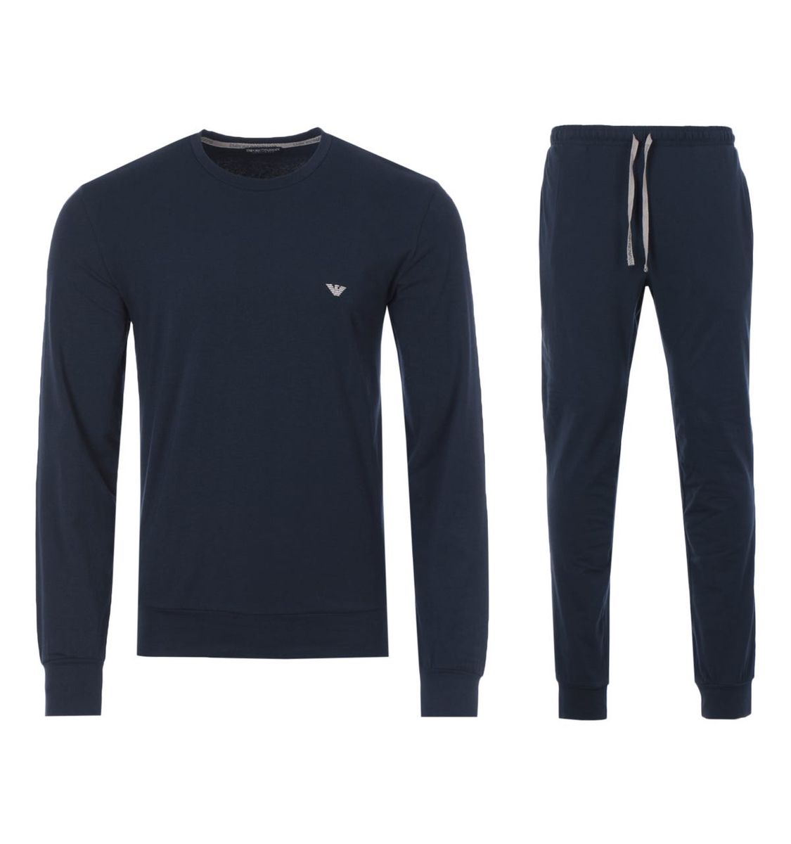 Herren Marineblaues Loungeset mit Logo