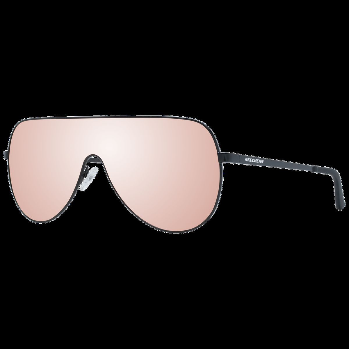 Schild Sonnenbrille mit verspiegelten Gläsern