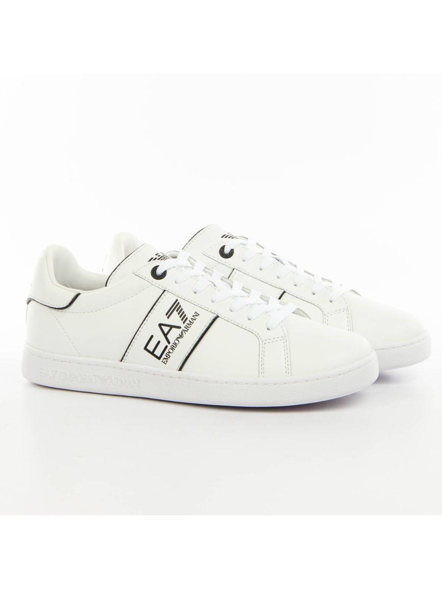 Leder Court Sneaker mit Logo-Detail