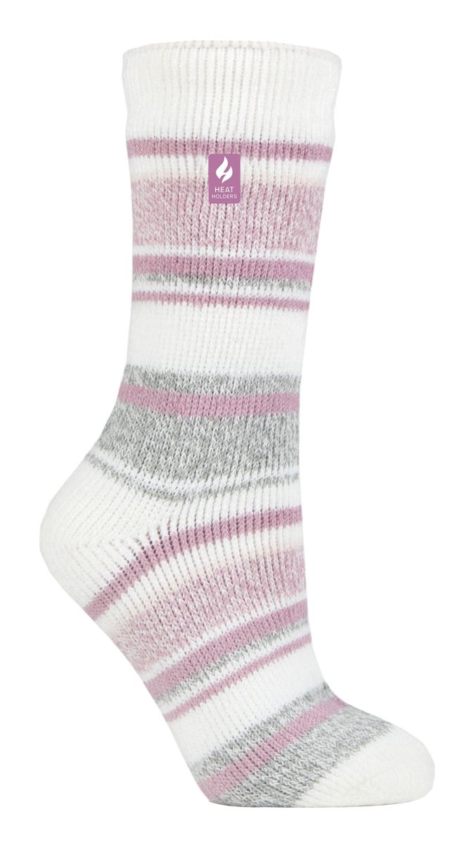 Wärmehalter - Damen Thermosocken für den Winter | Outdoor & Indoor Socken | Kuschelig & Flauschig | Geschenke für Frauen - Elfenbein (Palma)