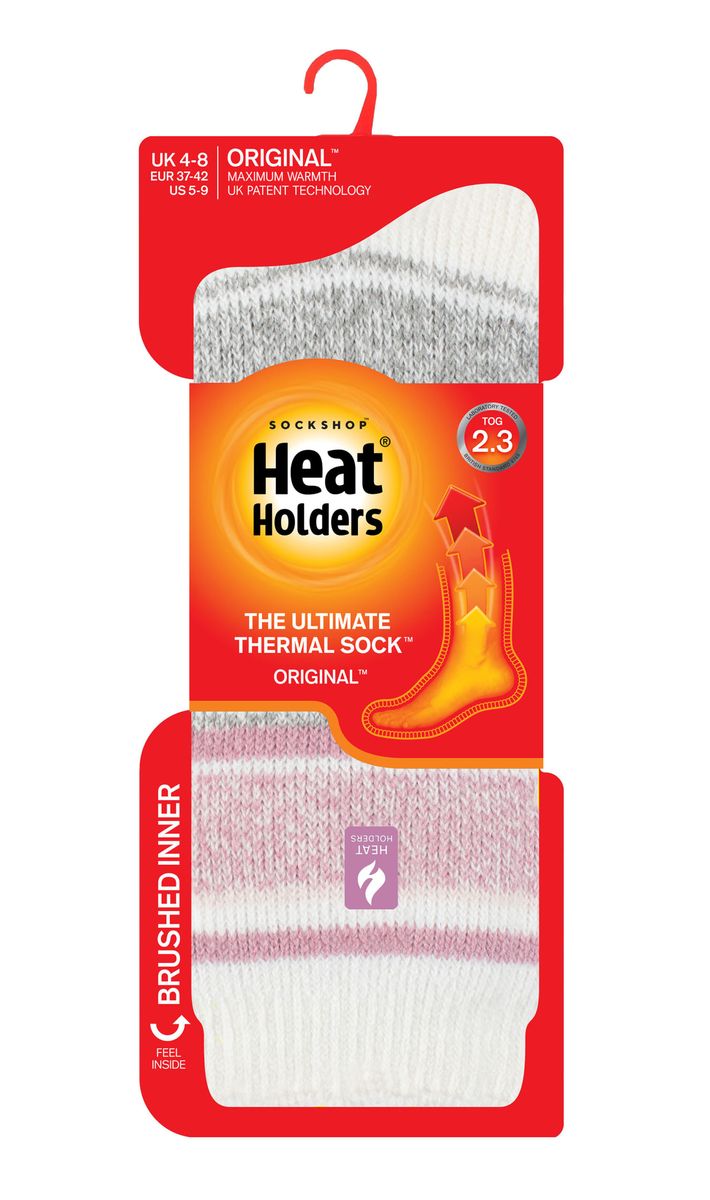 Gestreifte Thermosocken mit Fleecefutter