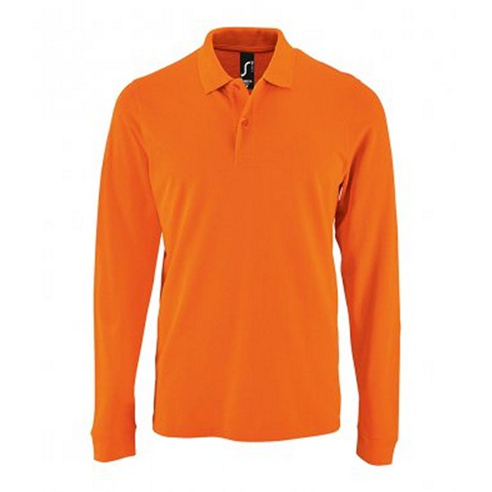 Herren Langarm Piqué Poloshirt