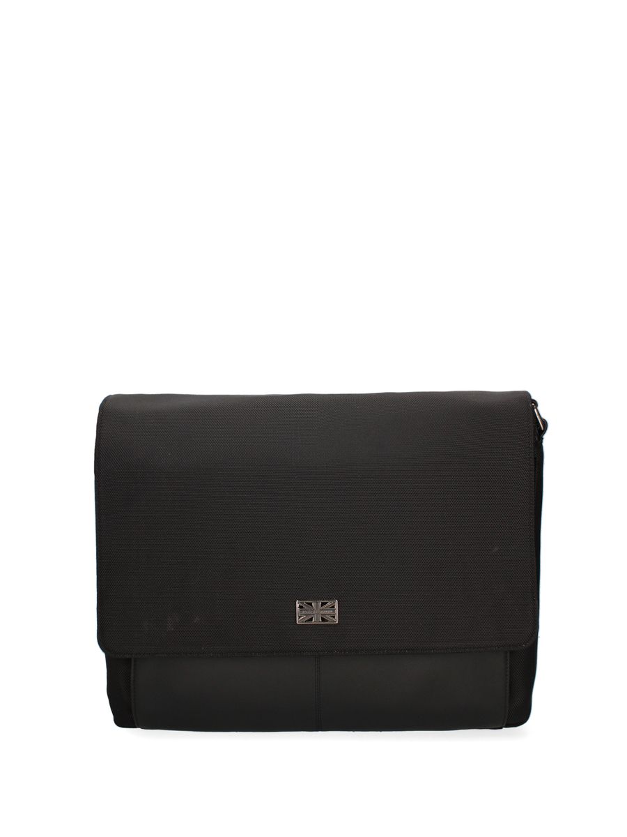 Schwarze Messenger Bag für Herren mit Union Jack