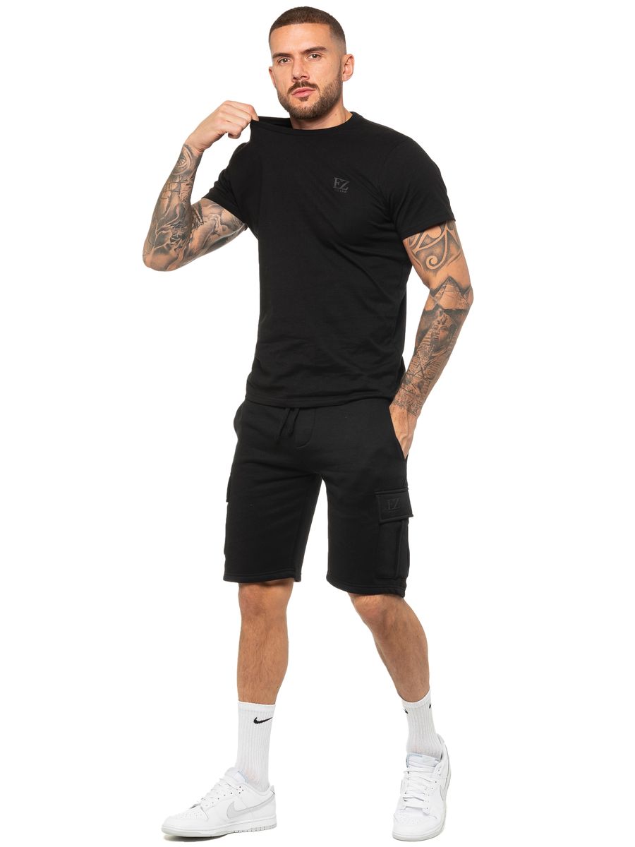 Essentielles Cargo-Shorts und T-Shirt Set