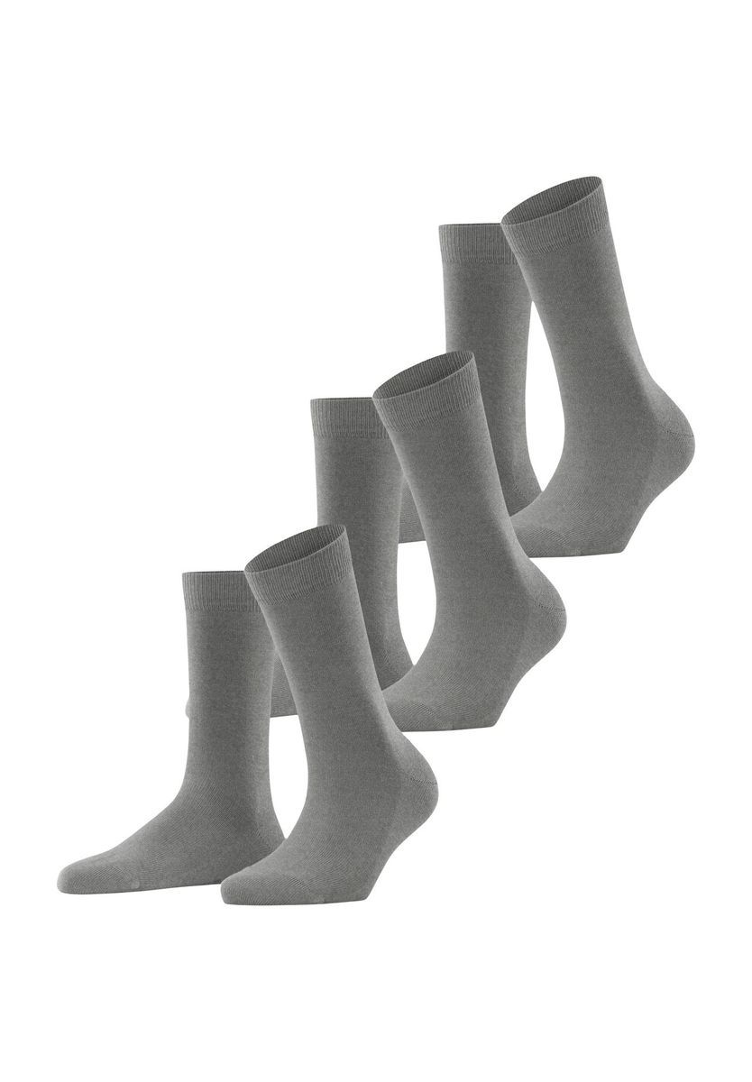 Klassische uni Baumwollmischsocken