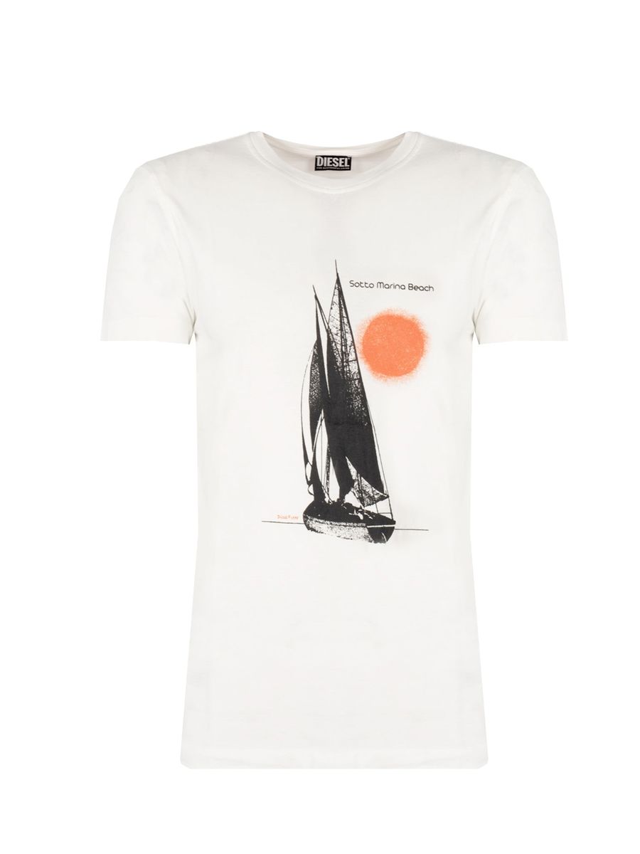 Diesel T-Shirt T-Iny Herren weiß