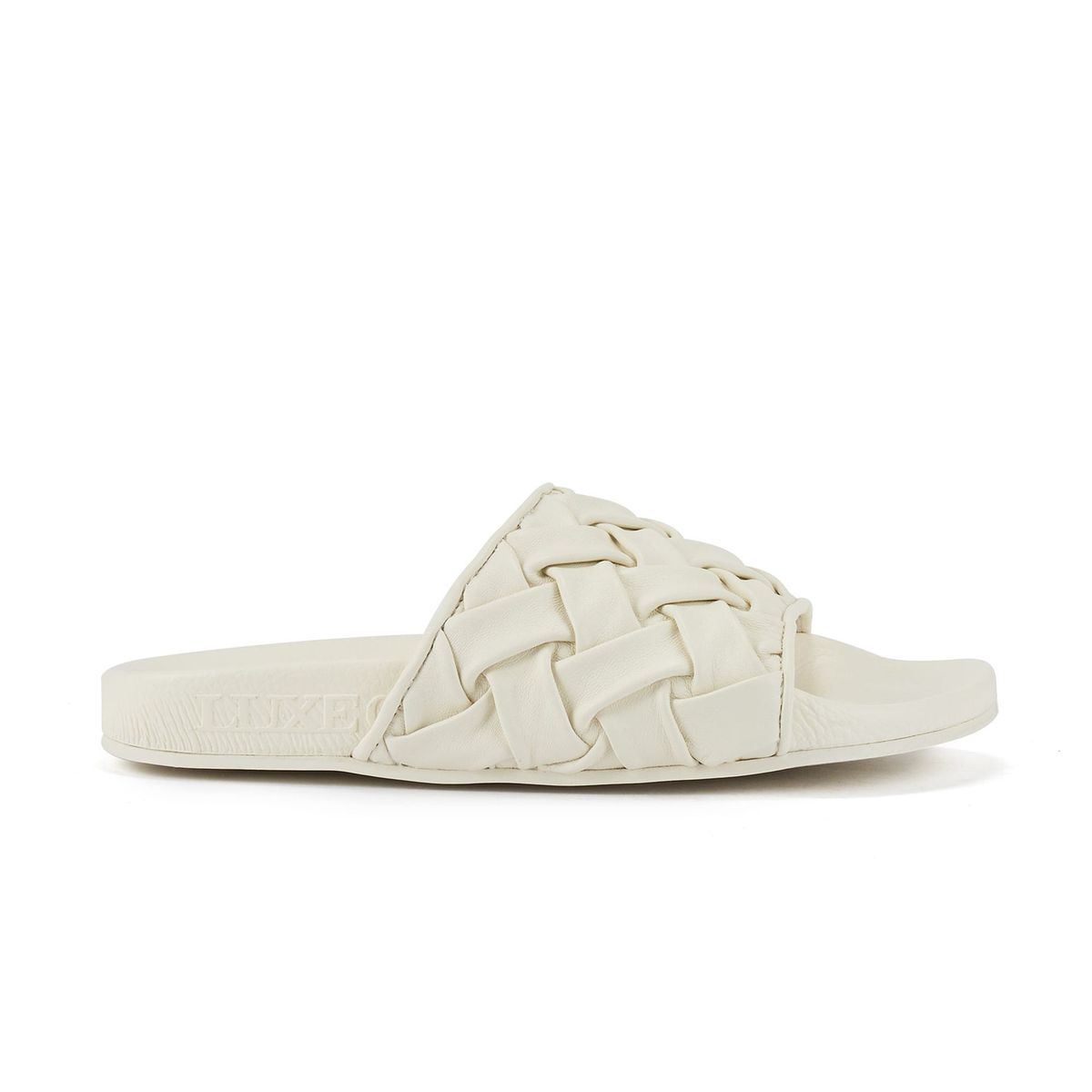 Gewebte Leder-Pantolette