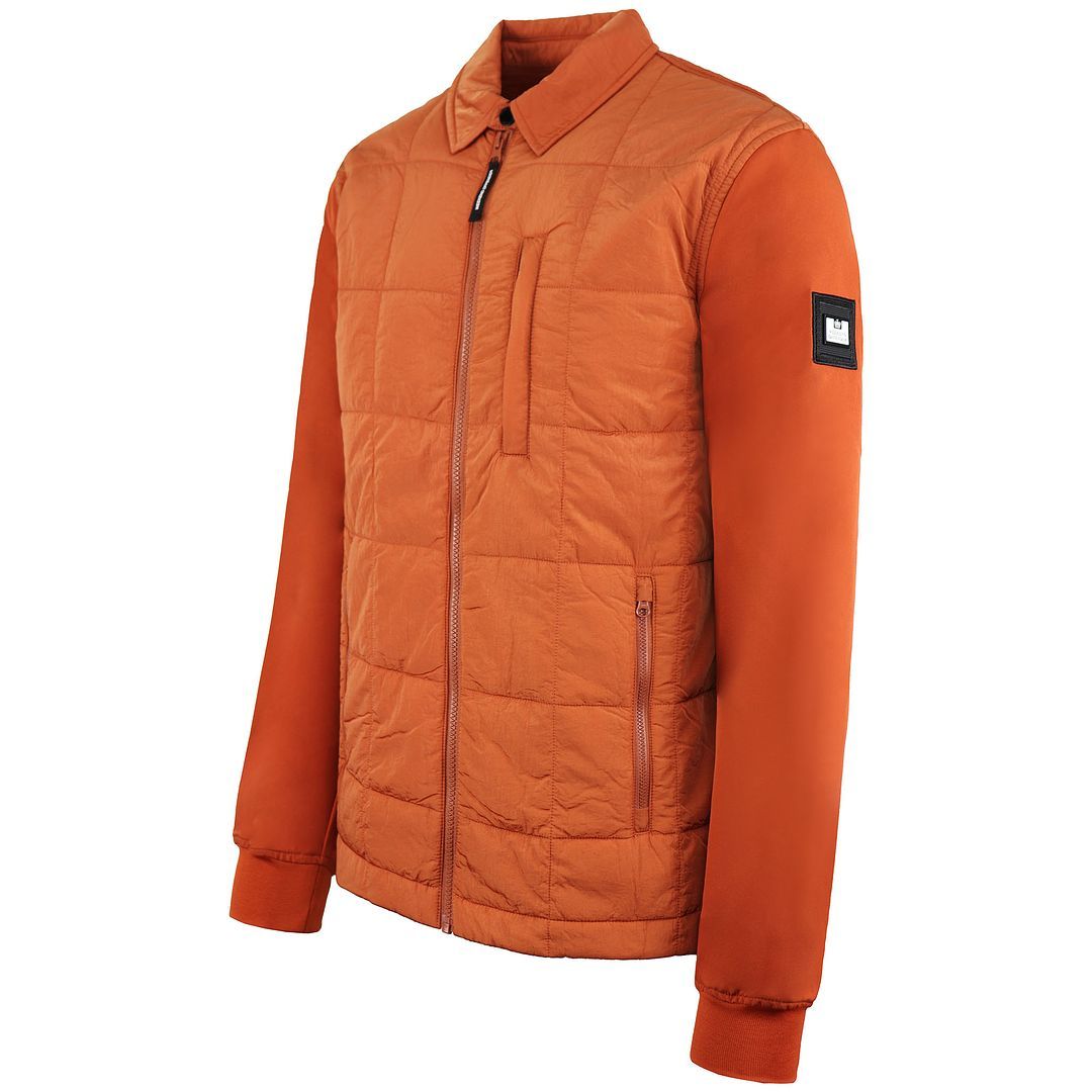 Moderne lässige gesteppte Reißverschlussjacke