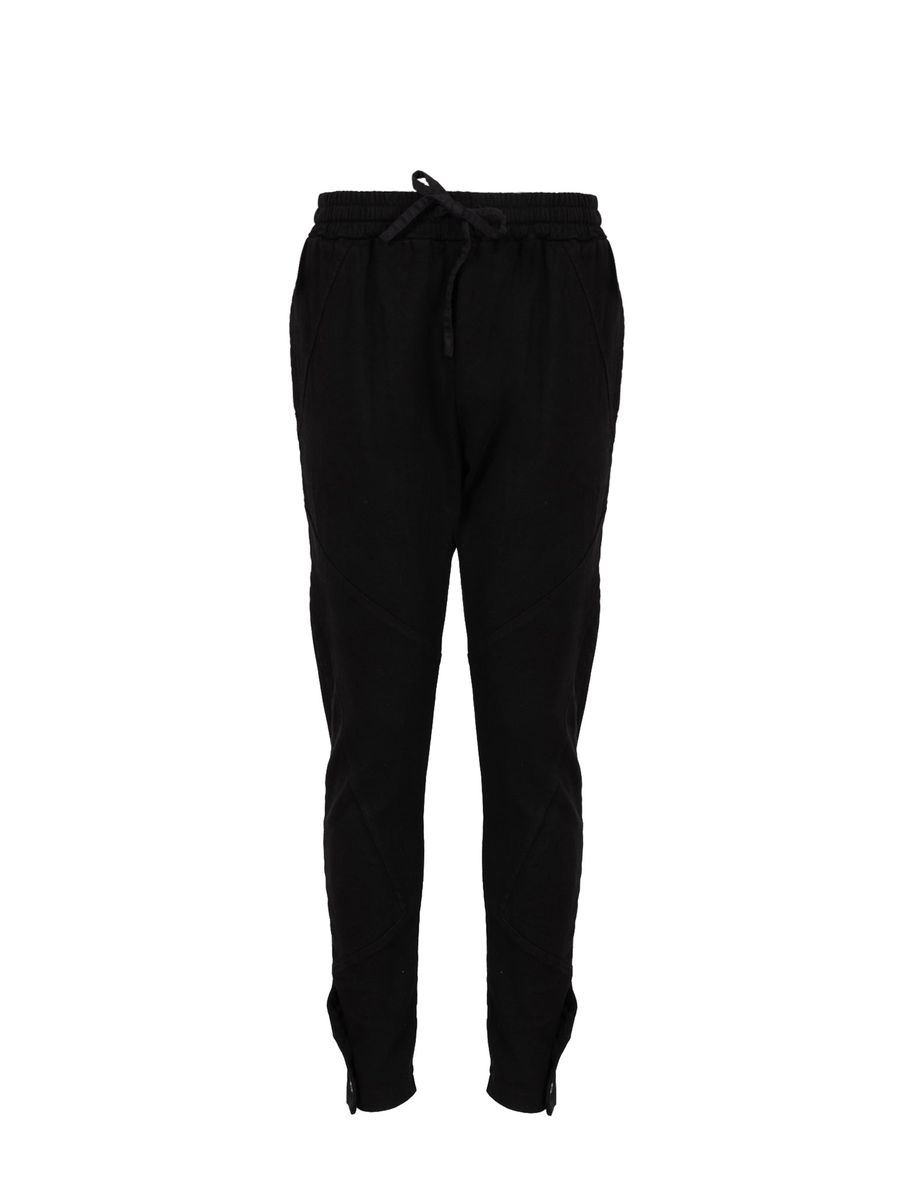 Schwarze Cargohose aus Kunstleder für Herren