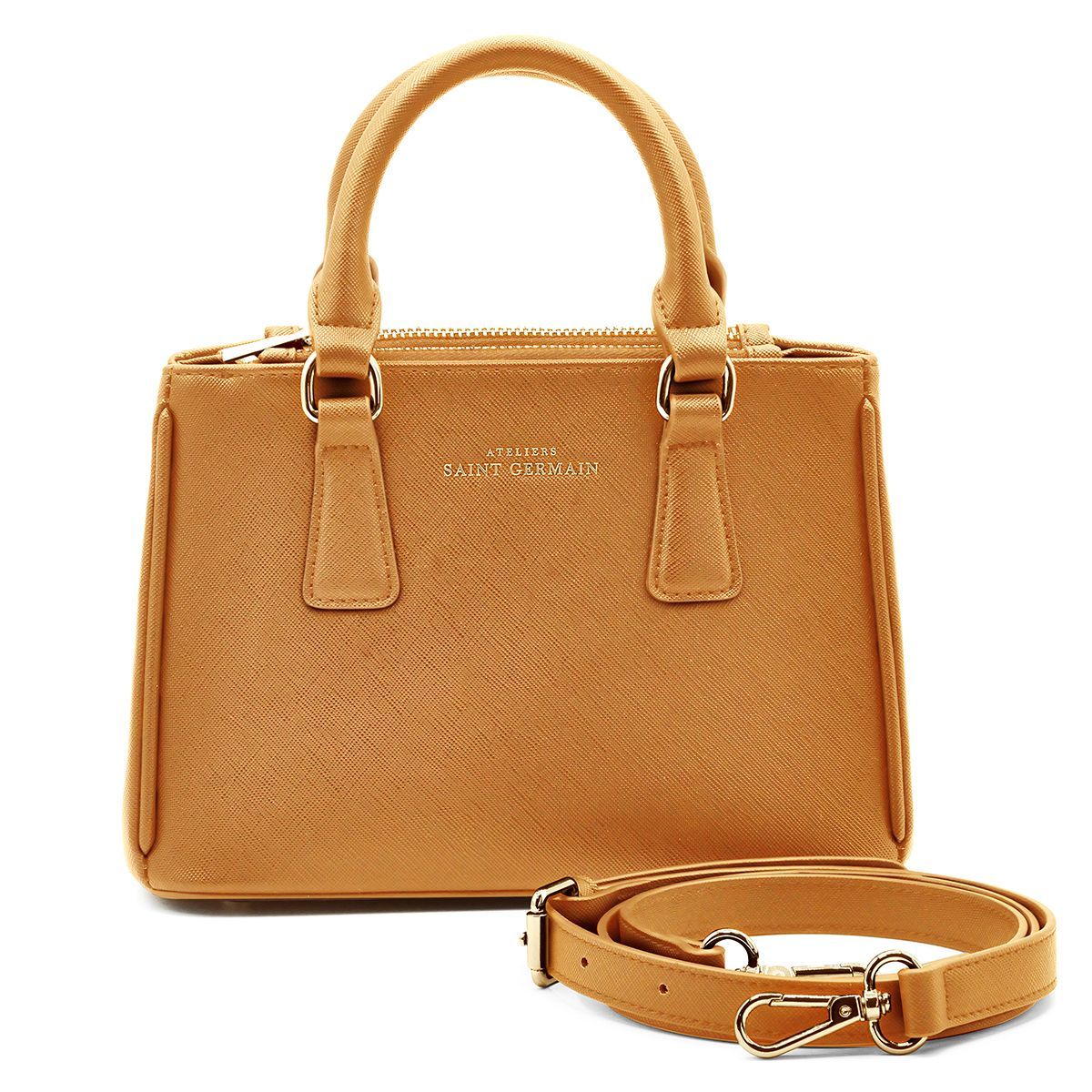 Strukturierte Henkeltasche