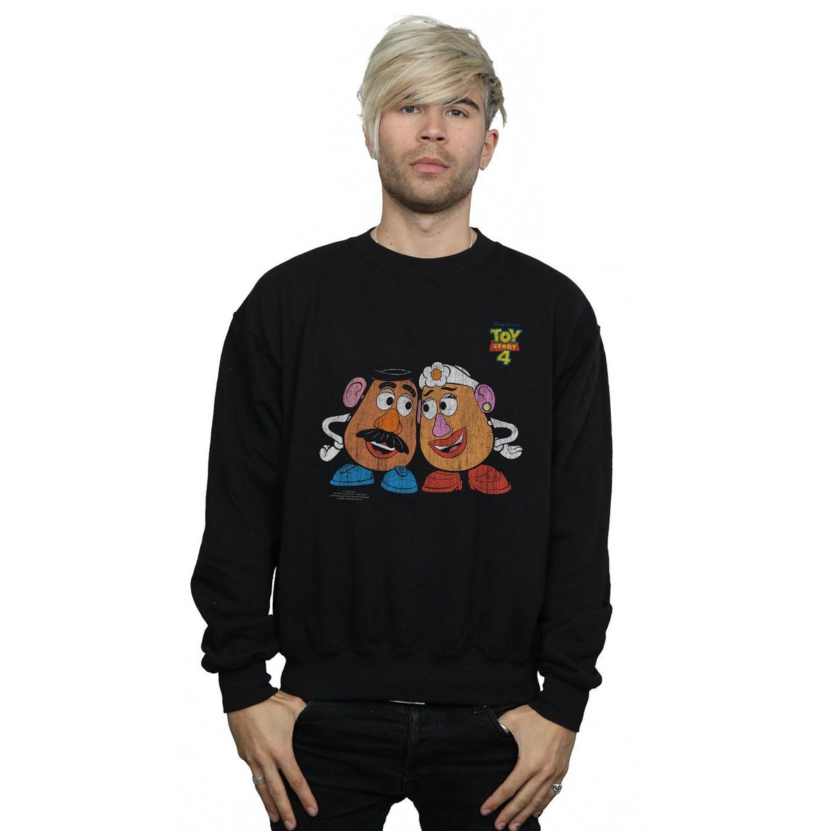 Sweatshirt mit Kartoffelkopf-Grafik