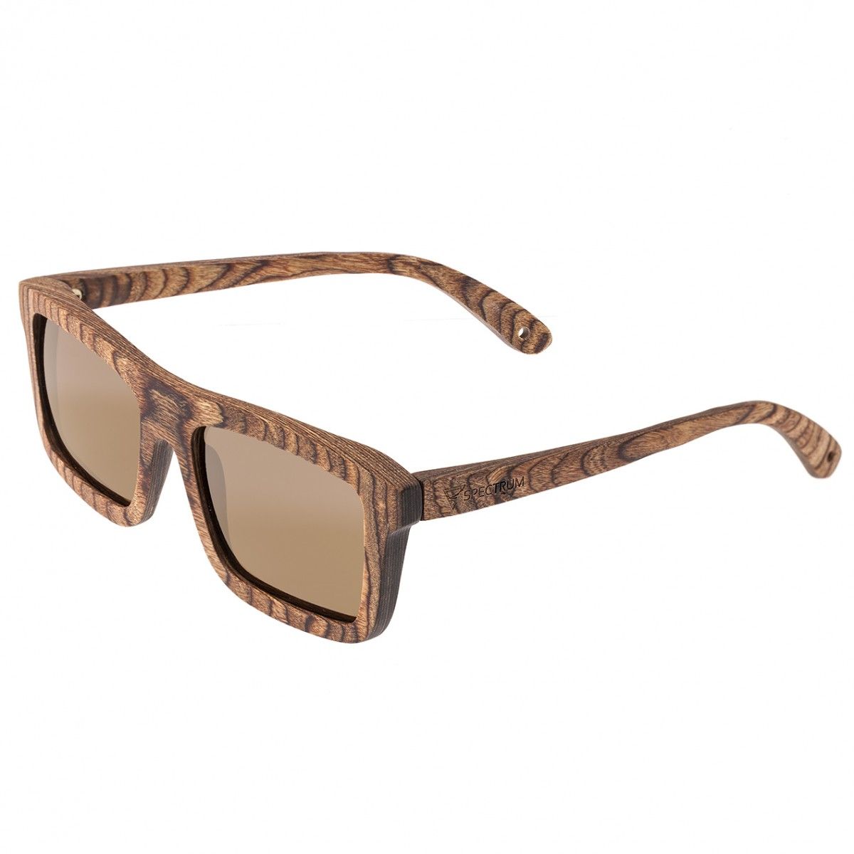 Handgefertigte Sonnenbrille im Holzrahmen