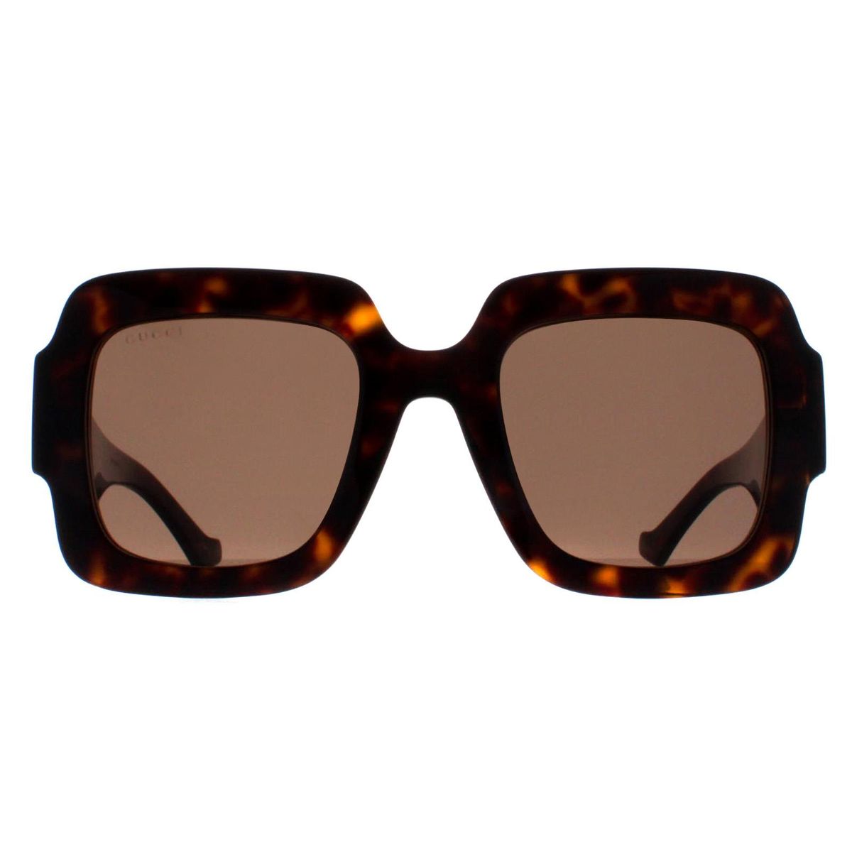 Quadratische Havana Sonnenbrille
