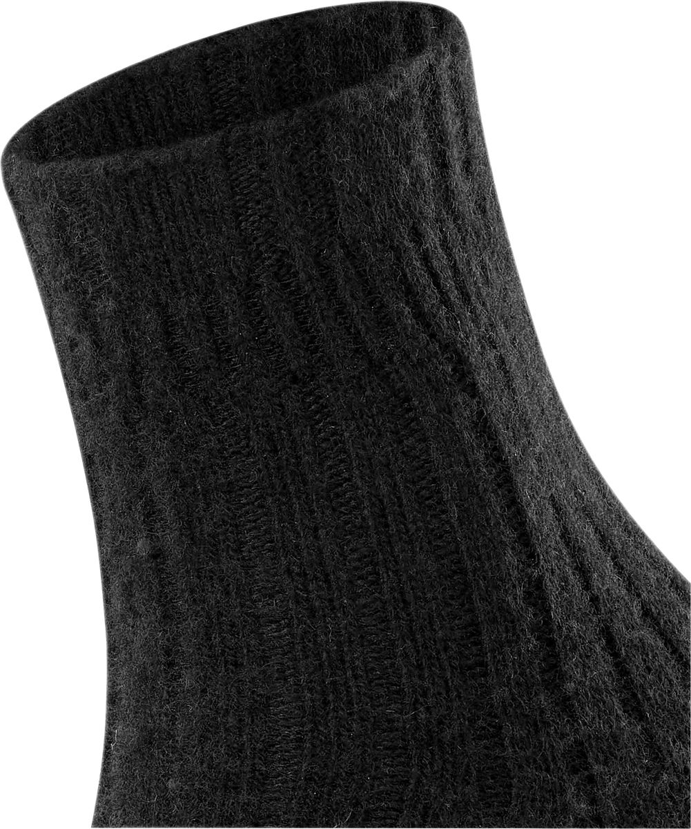 FALKE Bedsock Socken, Wolle & Kaschmir-Anteil für Damen, schwarz, 35-38