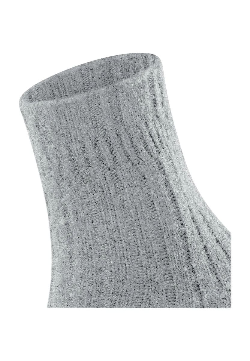 FALKE Bedsock Socken, Wolle & Kaschmir-Anteil für Damen, grau, 35-38