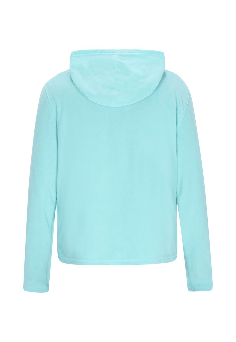 Fleece-Kapuzenjacke mit Reißverschluss