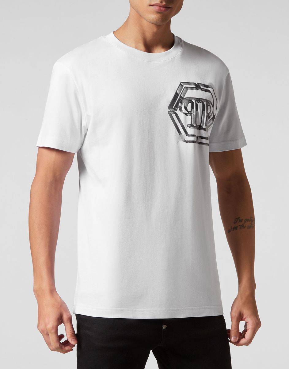 Baumwoll-T-Shirt mit Grafiklogo