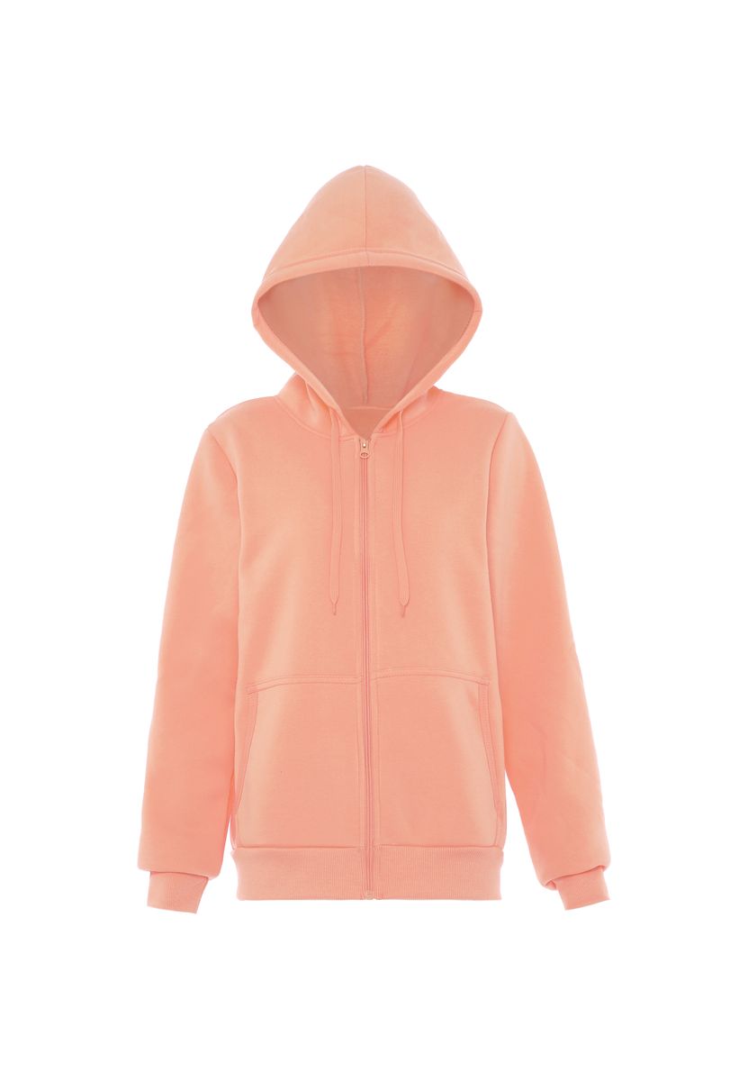 Klassische Sweatshirtjacke mit Kapuze