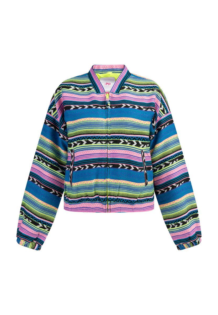 Mymo Bomberjacke Damen Mehrfarbig Neongrün
