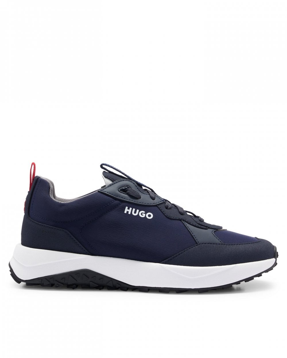 Herren Marineblau Laufschuh mit Materialmix