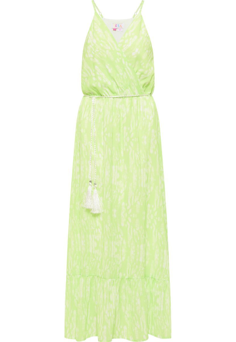 Fließendes Batikmuster-Midikleid