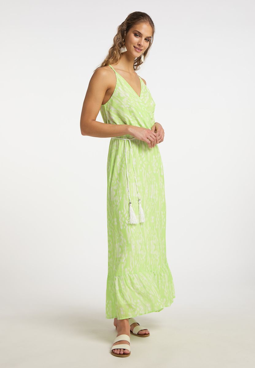 Luftiges Midikleid mit Batik-Print