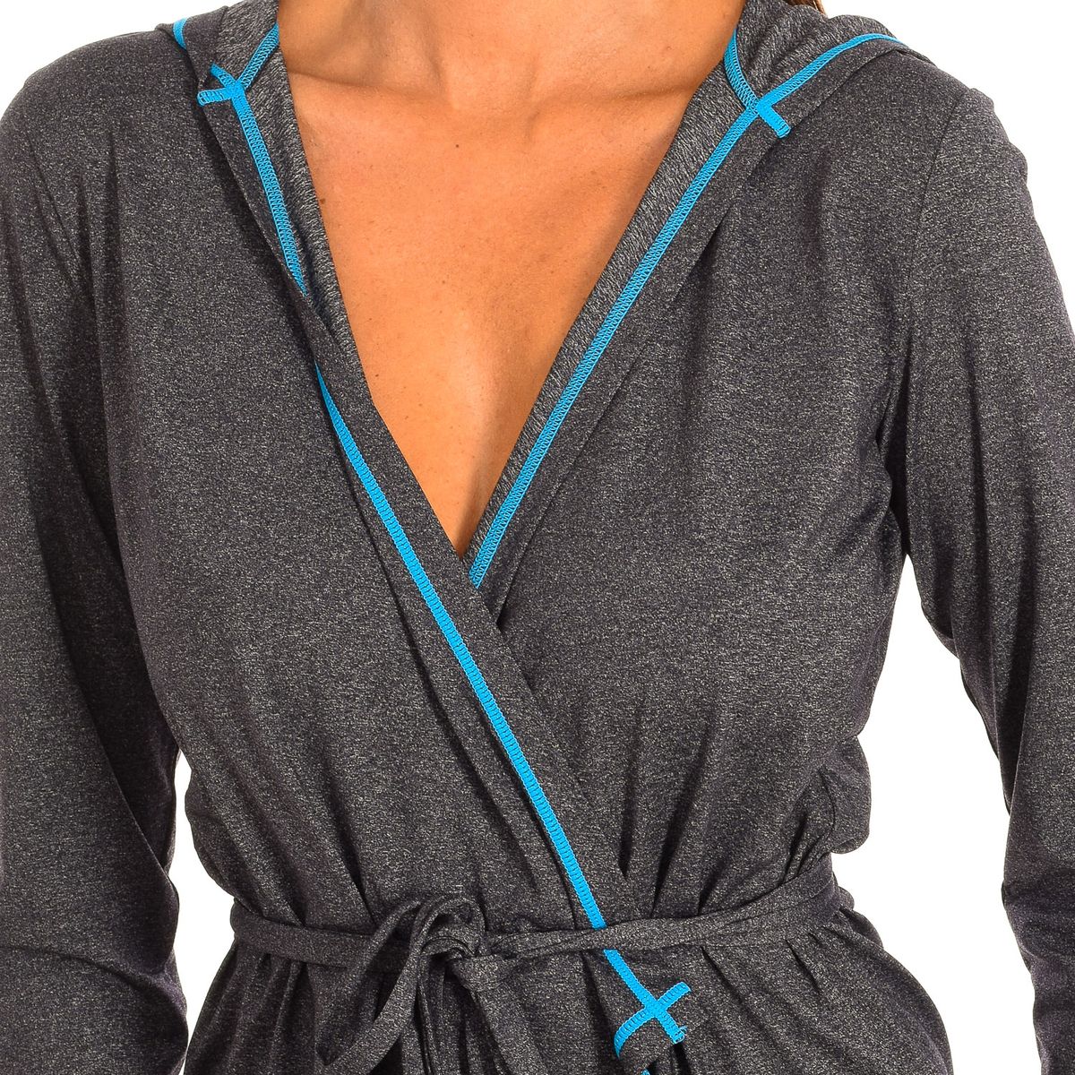 Kapuzenjacke im Wickel-Look