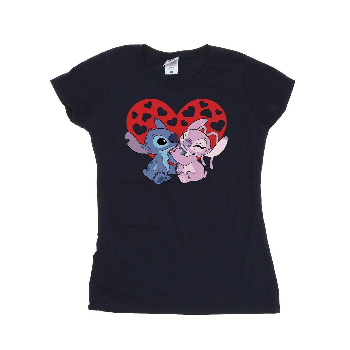 Lilo & Stitch Herz Grafik T-Shirt