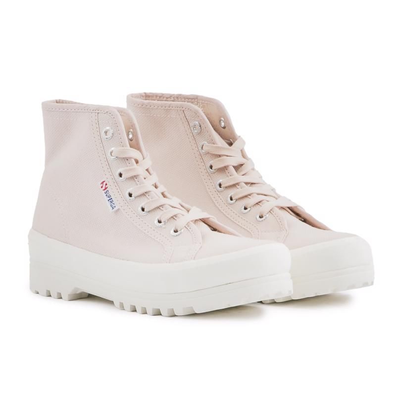 Canvas High-Top Plateau-Sneaker