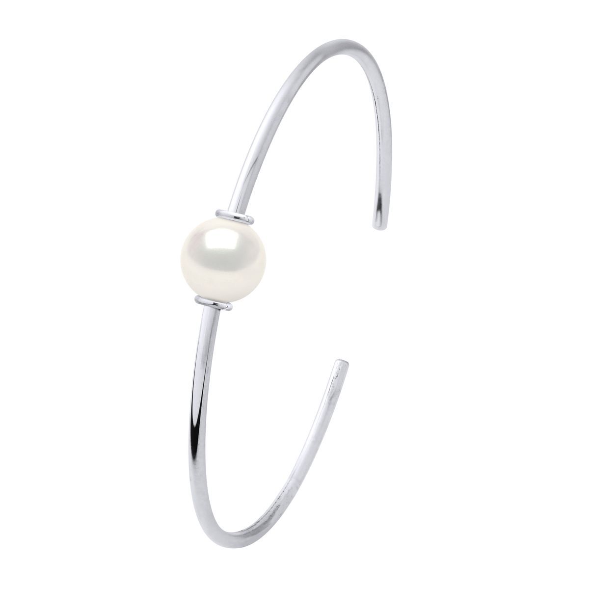 Eleganter Silberarmreif mit Perle