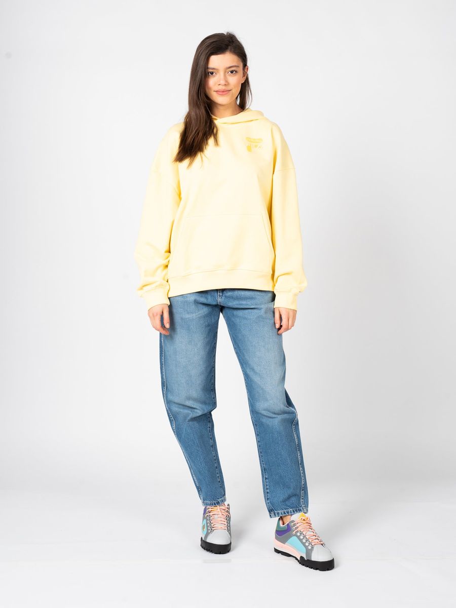 Lockerer Kapuzenpullover mit Tasche