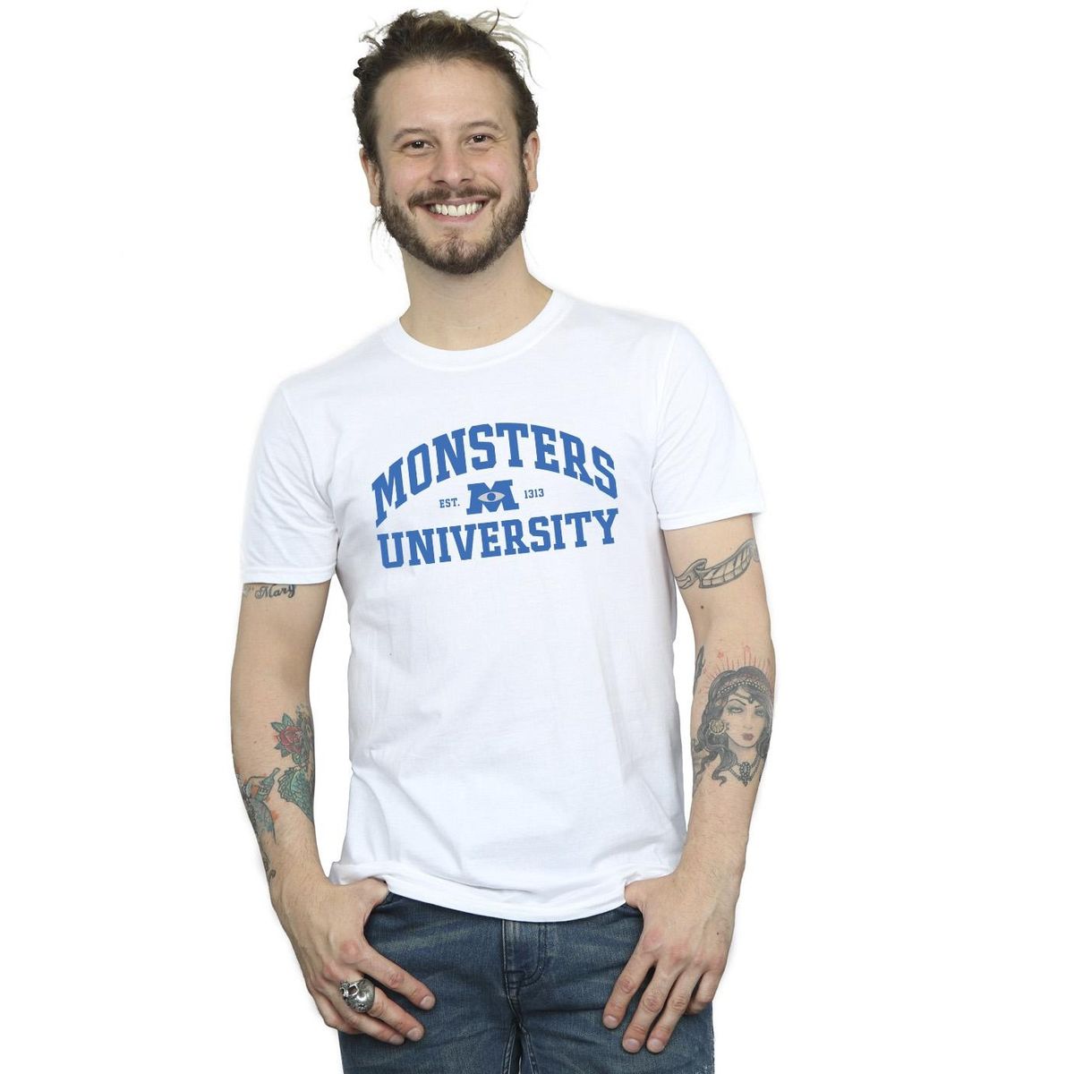 T-Shirt im College-Stil