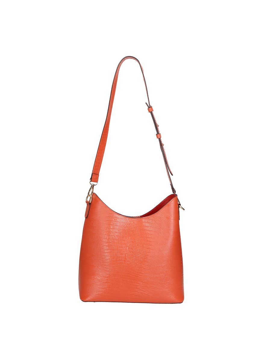 Strukturierte Schultertasche mit verstellbarem Riemen